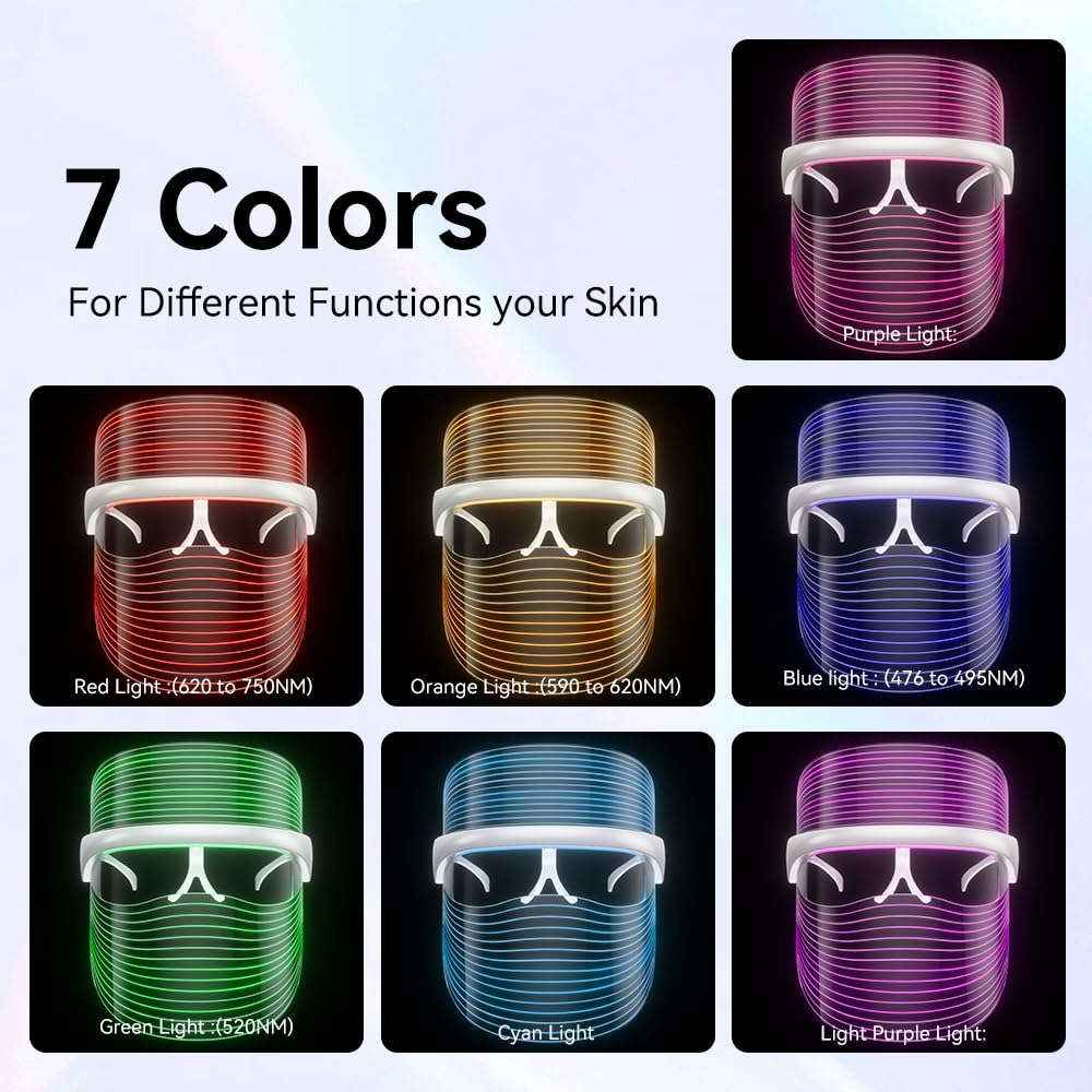 7-color LED light therapy face mask — additional view 7