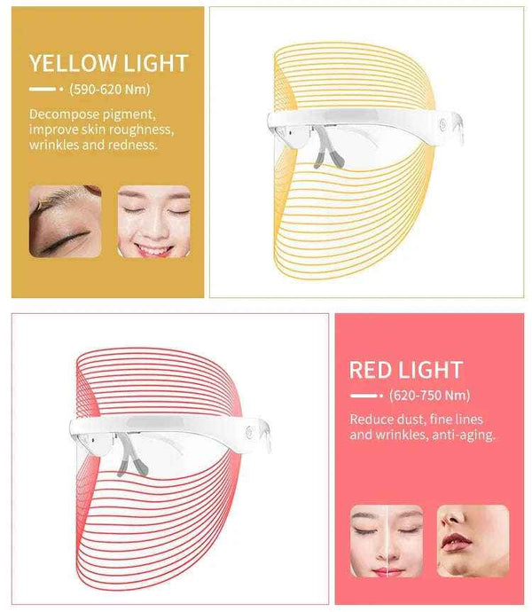 7-Color LED Photon Facial Mask-Personal Care Appliances-Splashis-Splashis