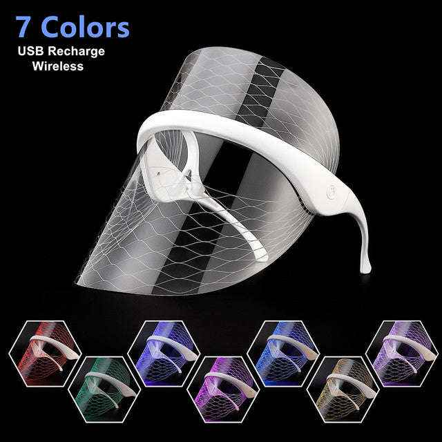 7-Color LED Photon Facial Mask-Personal Care Appliances-Splashis-Splashis