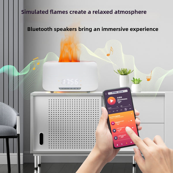 Flame effect aromatherapy machine with humidifier view 2