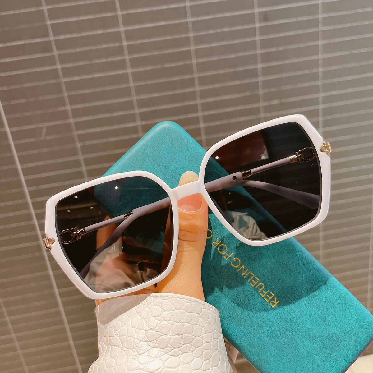 Polygon Square Sunglasses – TR90 Frame, alternate product view