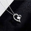 Heart shape zirconia necklace — additional view 11