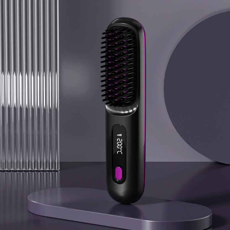 2-in-1 Wireless Hair Straightener Comb - Cordless & Rechargeable, product view 7