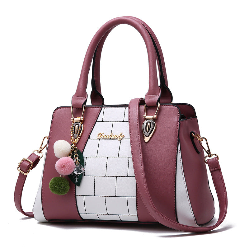 PU Leather Shoulder Bag for Women – Large Capacity Handbag, angled product view