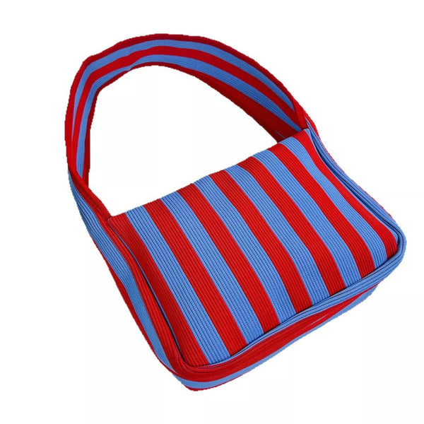 Striped knit shoulder bag — additional view 6