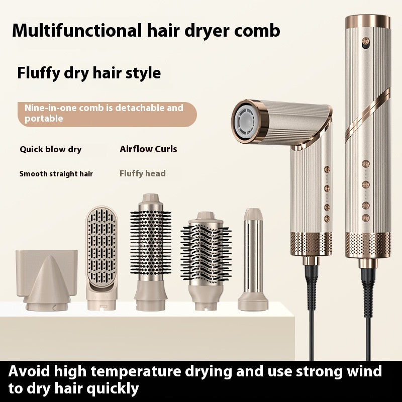 9-in-1 Hot Air Styling Comb – High-Speed Hair Dryer, product view 7