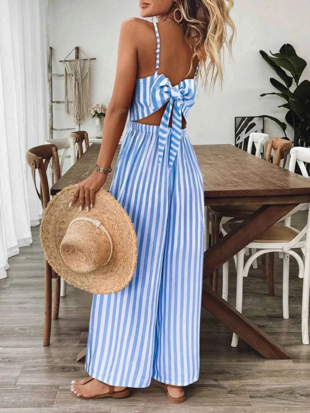 Backless wide leg jumpsuit — additional view 12