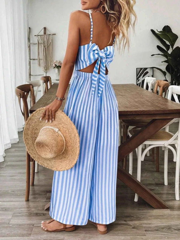 Backless wide leg jumpsuit — additional view 12