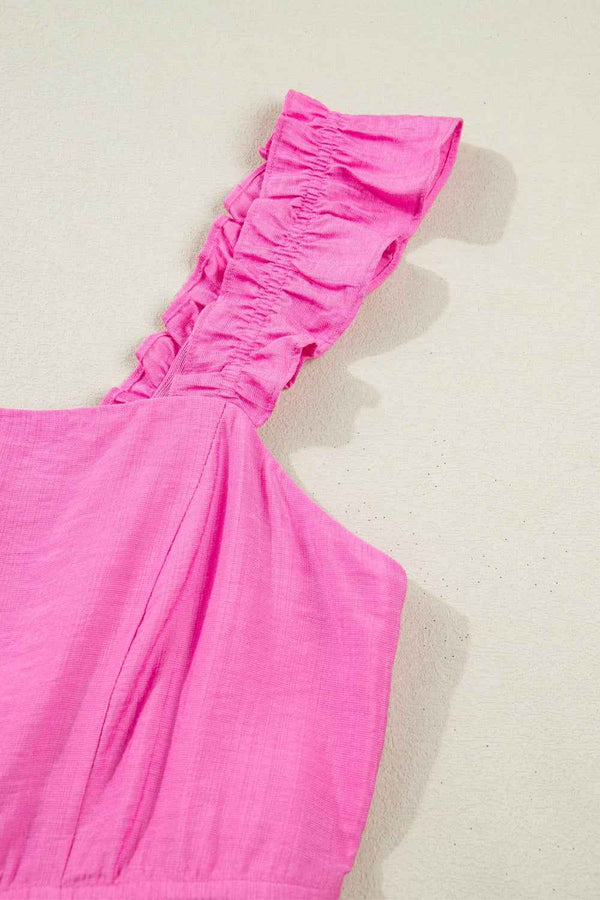 Ruffle trim maxi dress — additional view 9