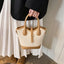 Product detail photo of Houndstooth Bucket Bag, Handbag, everyday style