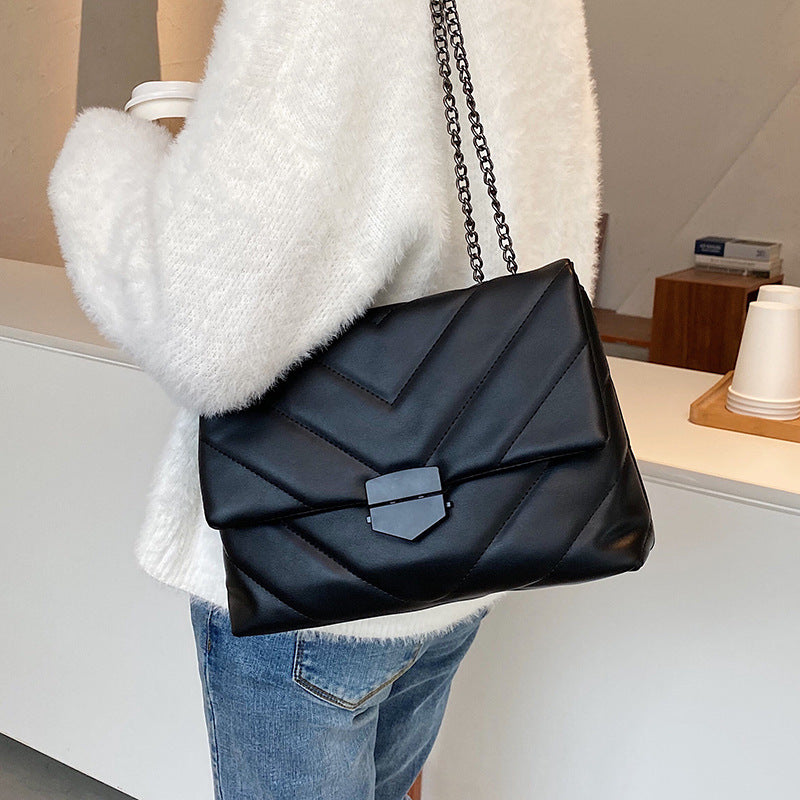 Embroidered PU Leather Crossbody Bag for Women, front product view