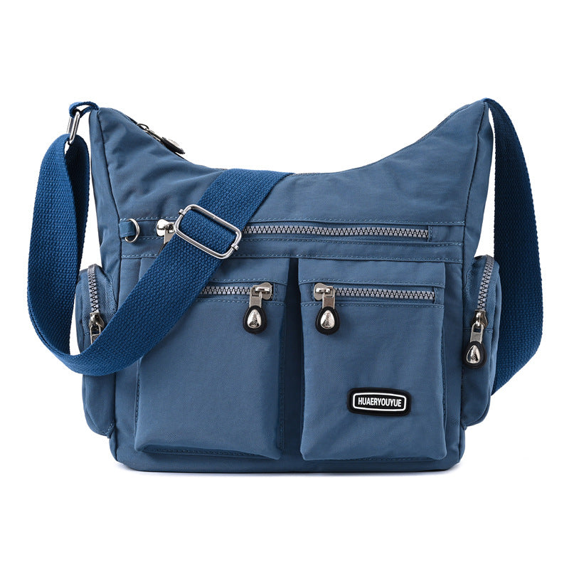 Water-Resistant Nylon Crossbody Bag for Women - Multi-Pocket Shoulder Bag, product view 8