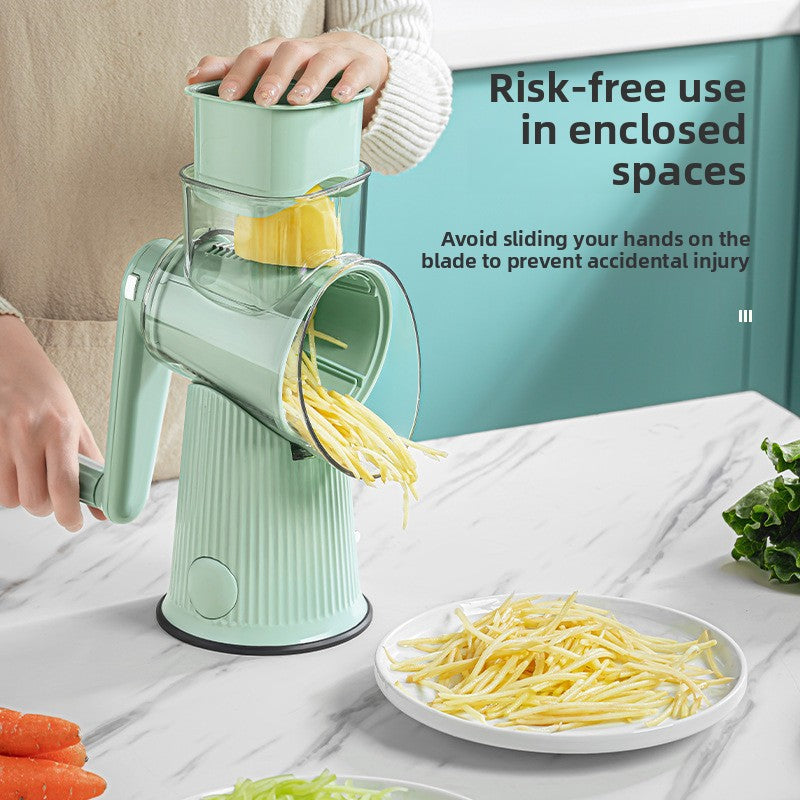 Vegetable cutter blade attachment detail