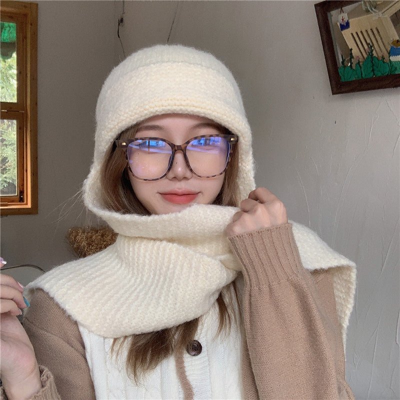 Women's Knitted Beanie Hat - Solid Color Cuffless Winter Hat product image