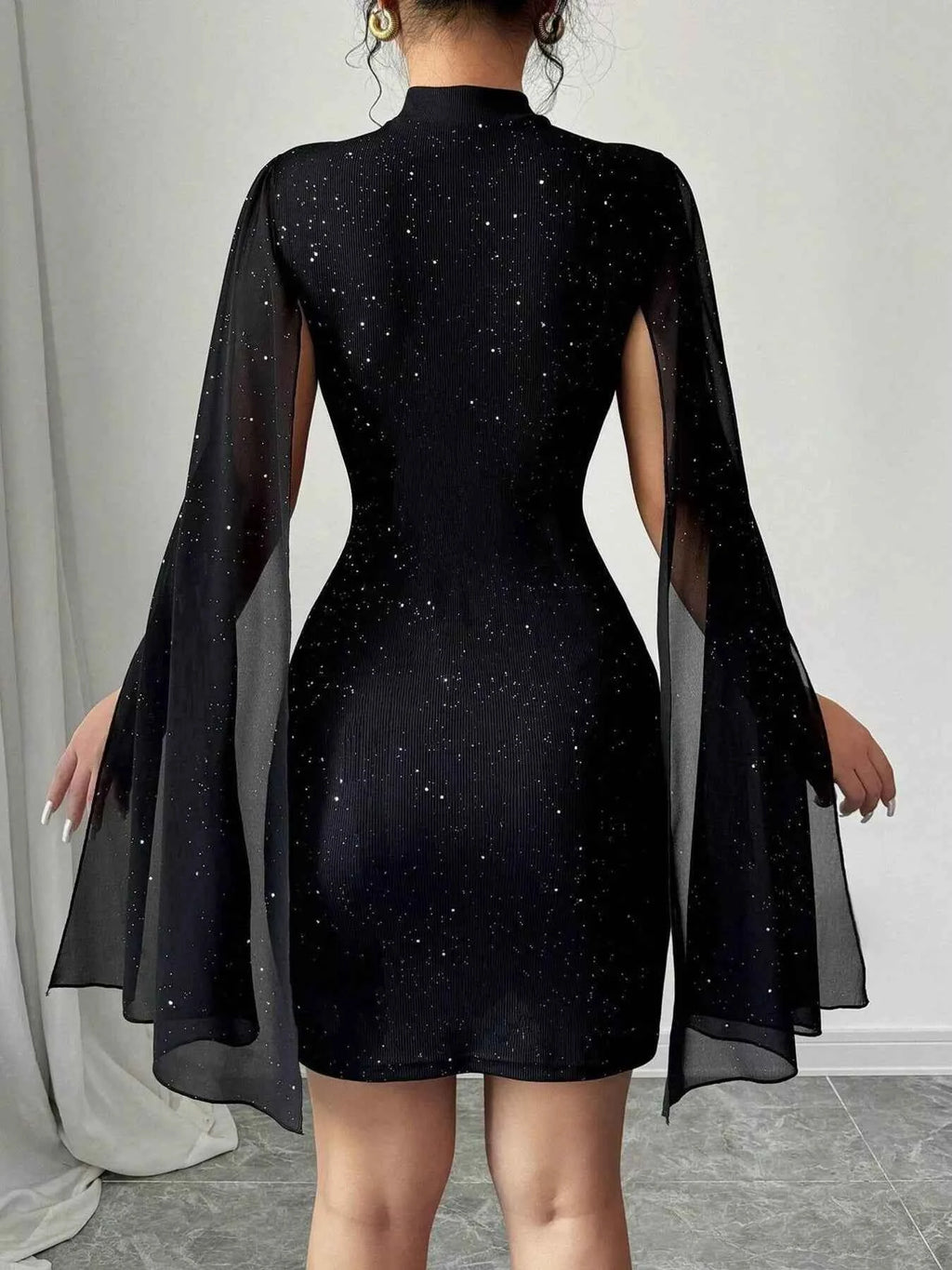 Glitter cutout bodycon dress — additional view 2