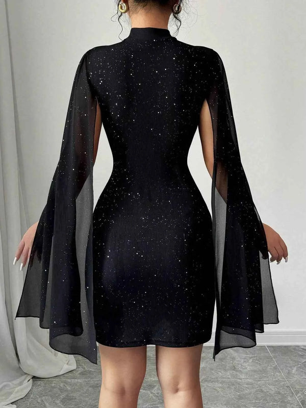 Glitter cutout bodycon dress — additional view 2