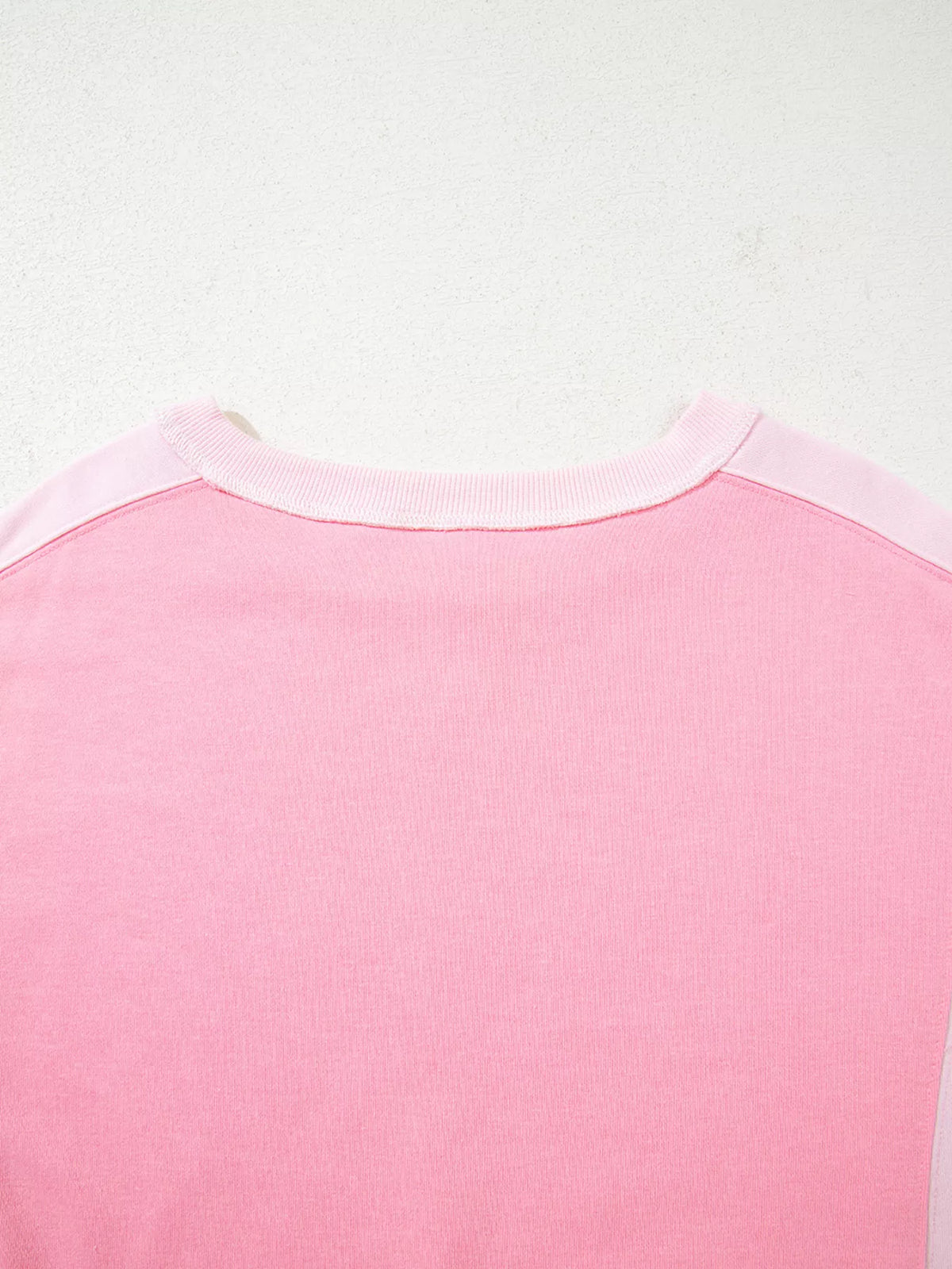 2-tone Color Block Patchwork Drop Shoulder Sweatshirt, alternate product view