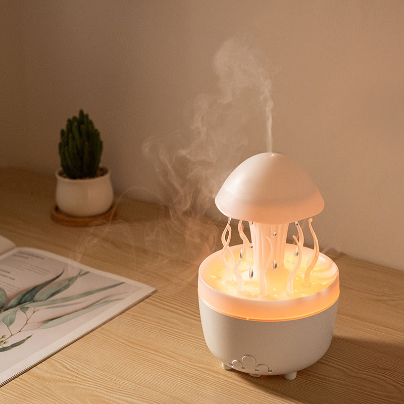 Jellyfish humidifier with rotating mist effect view 3