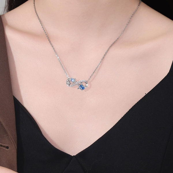 Product detail photo of Infinite Symbol Turtle Pendant Necklace For Women