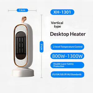 White vertical oscillating PTC electric heater