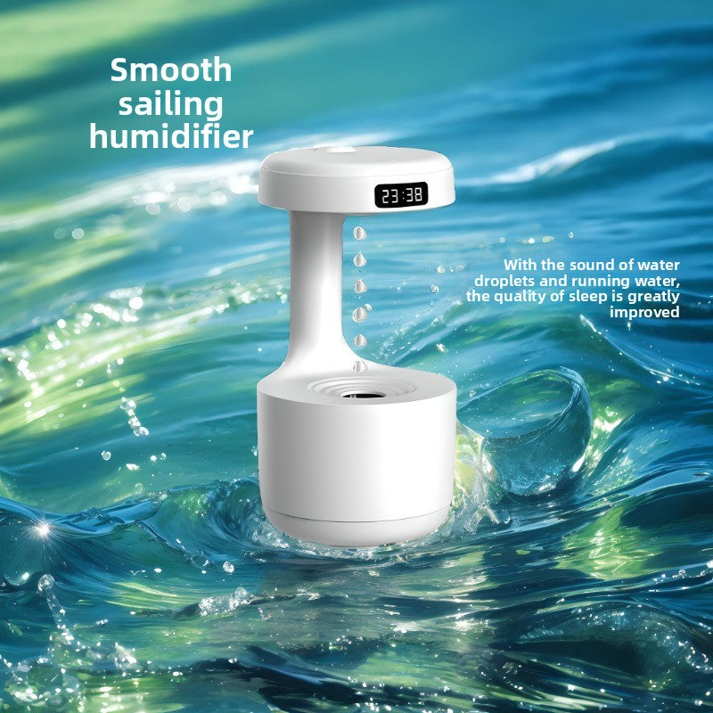 Anti-gravity USB desktop humidifier product photo
