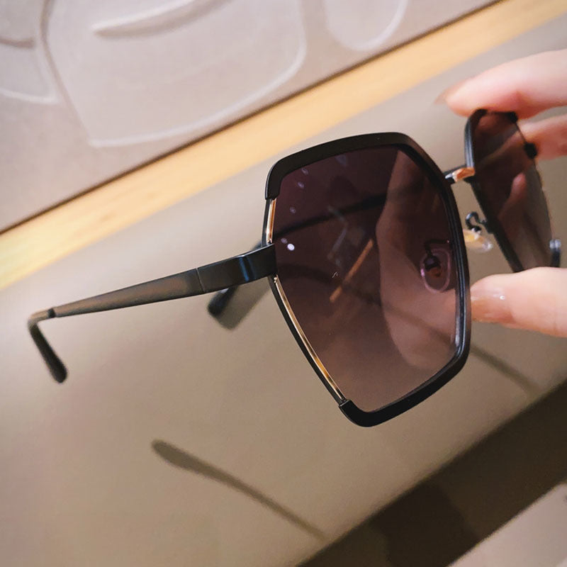 Metal Half-Frame Sunglasses – UV400 Immagine secondaria del prodotto