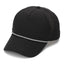 Black perforated quick-dry baseball cap for women