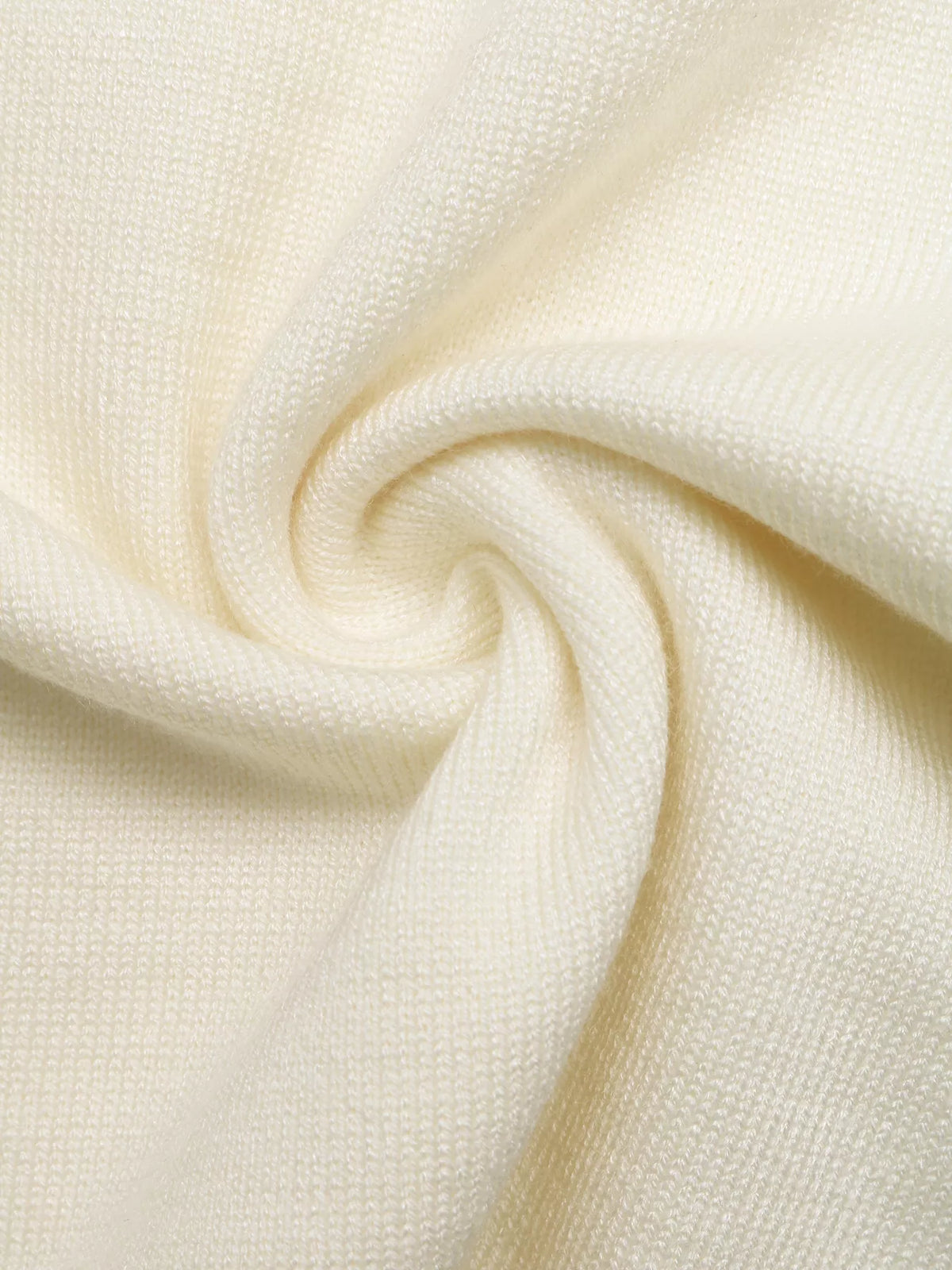 Ruffle Trim Pearl Button V-Neck Knit Top, product view 12