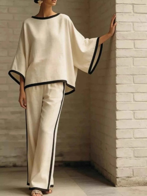 Plus size wide leg pants set — additional view 4