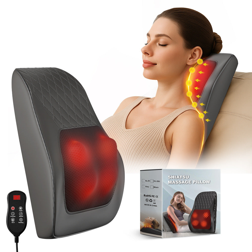 Massage pillow heat level indicator light detail