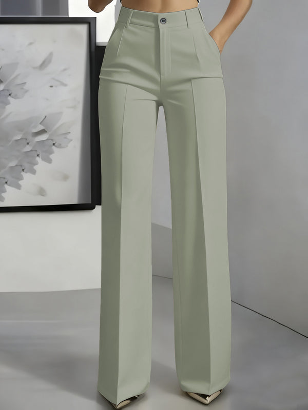 White minimalist polyester pants product image
