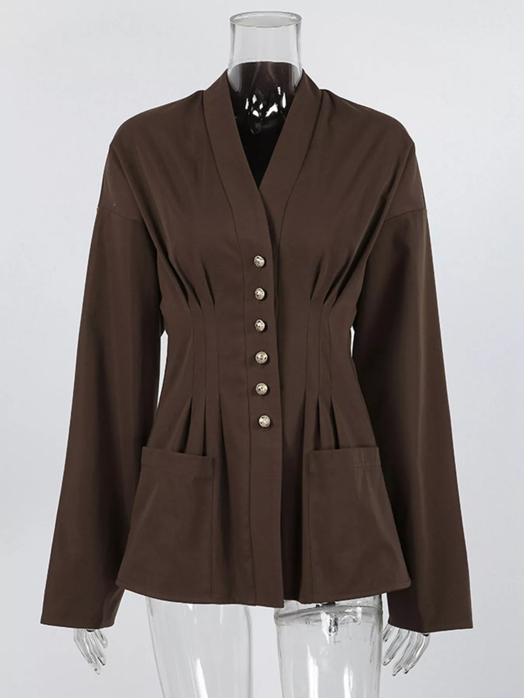 Button-down long sleeve jacket — additional view 3