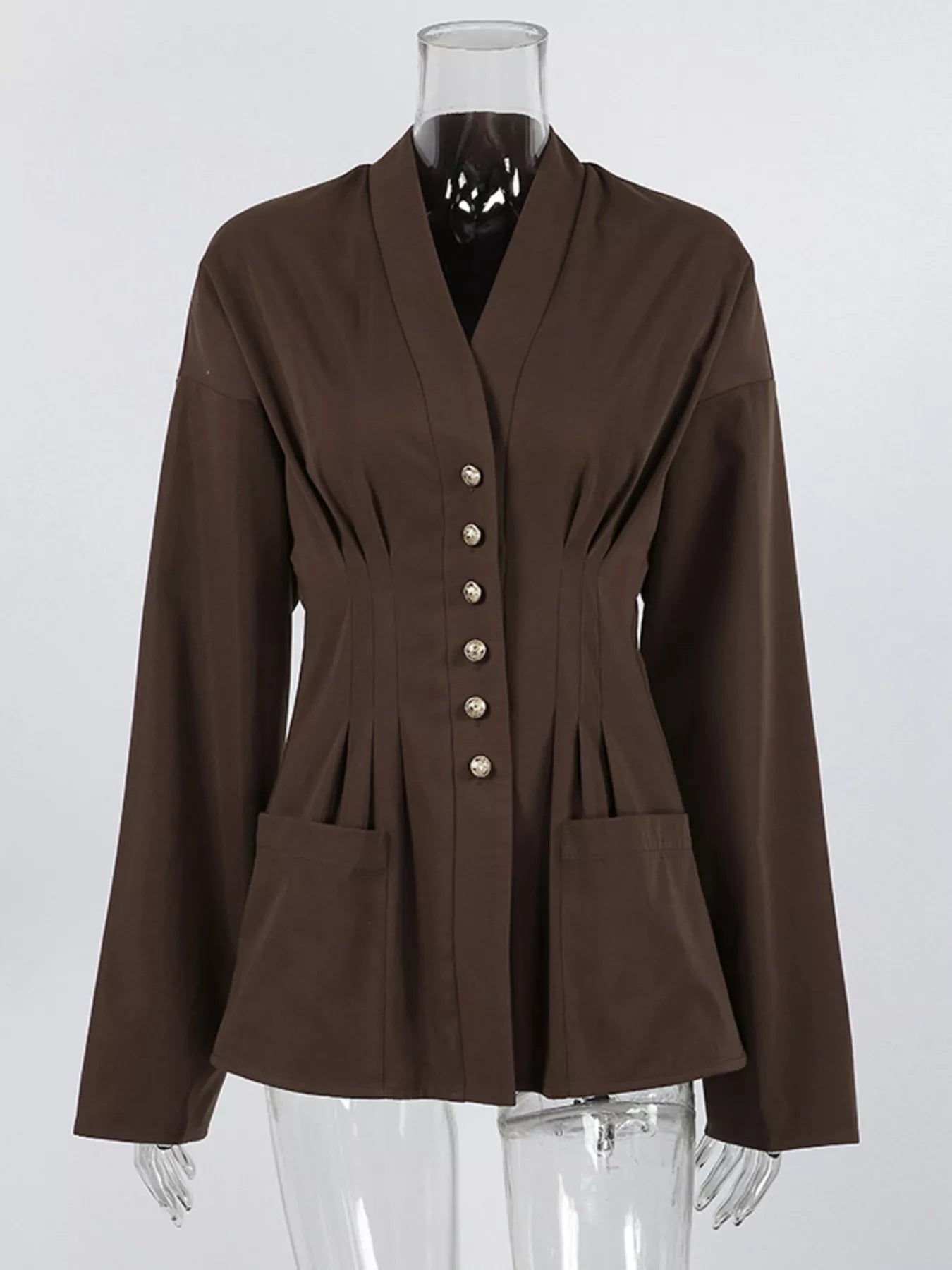 Button-down long sleeve jacket — additional view 3