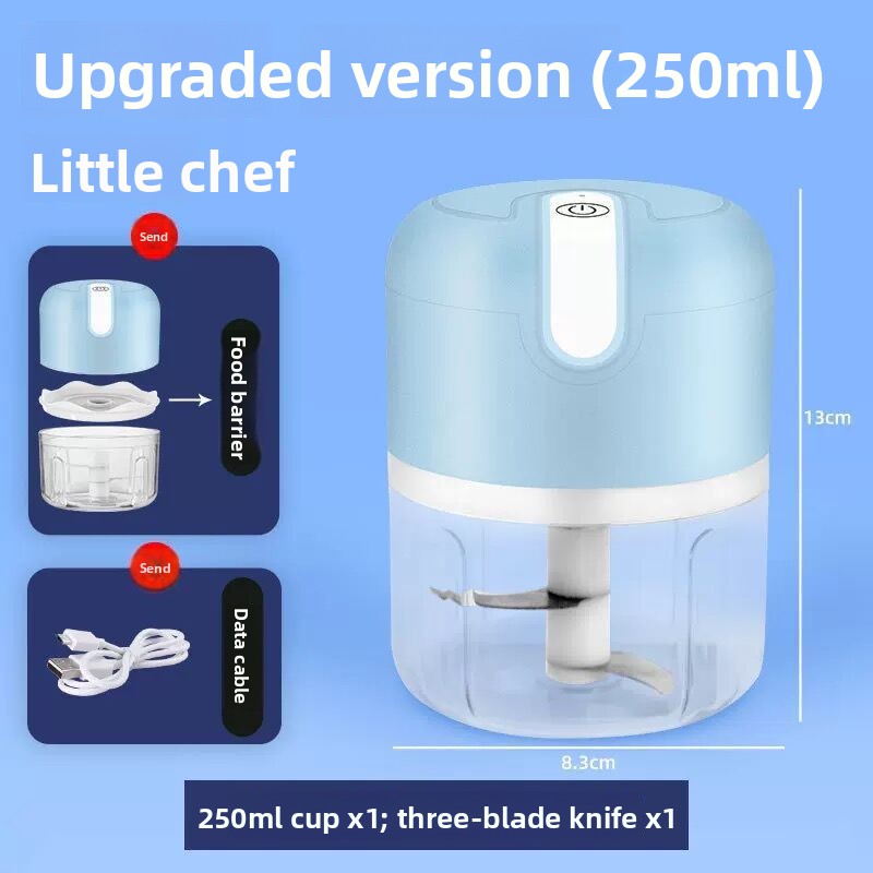 Food processor disassembled parts detail