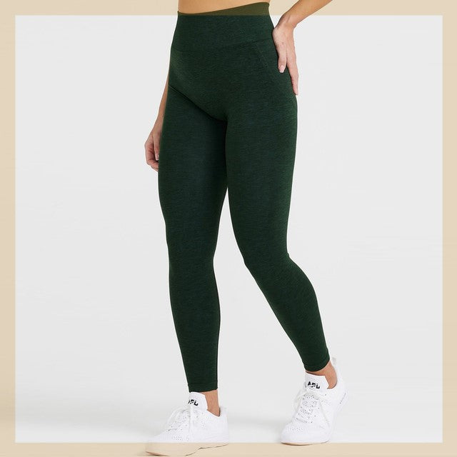 Seamless Scrunch Butt Leggings for Women, angled product view