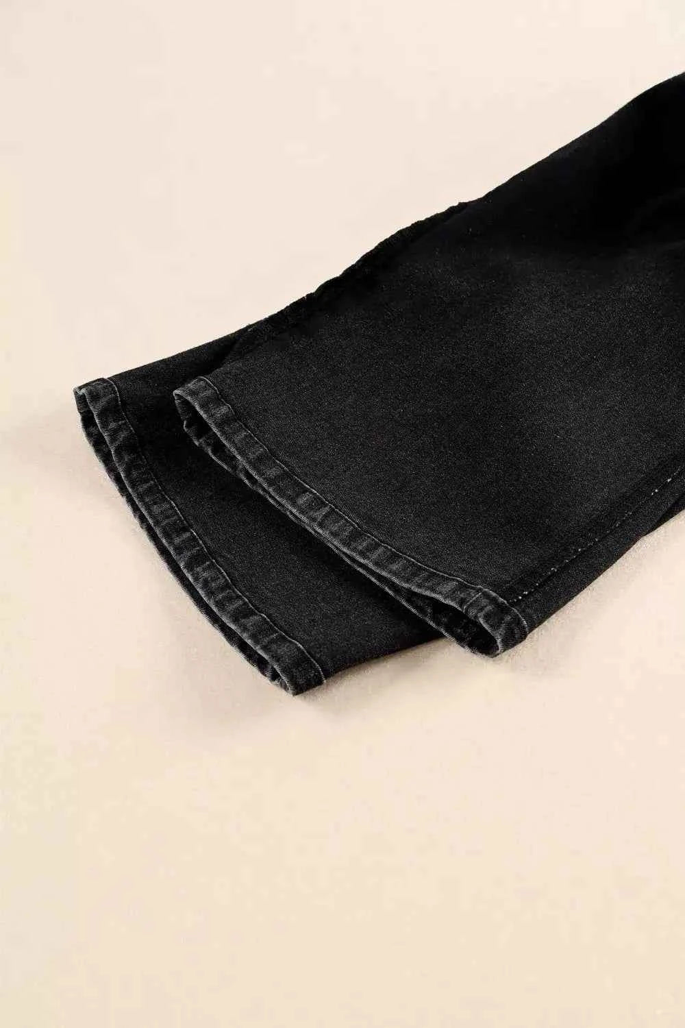 High-Waisted Button-Fly Wide-Leg Jeans-Jeans-Splashis-Splashis