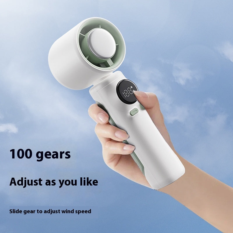 USB Handheld Turbo Fan, angled product view