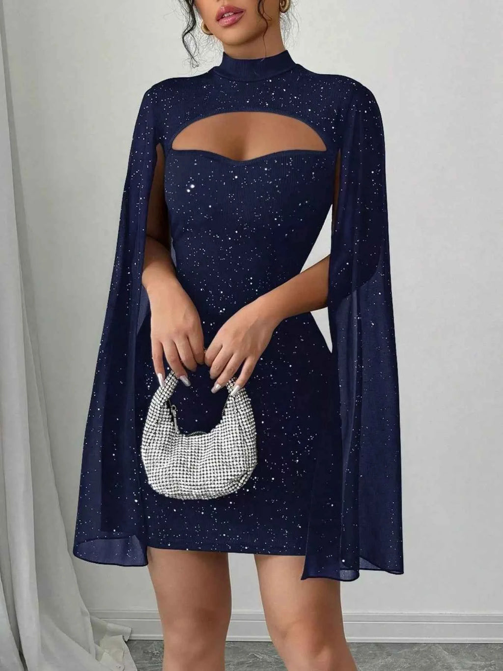 Glitter cutout bodycon dress — additional view 4