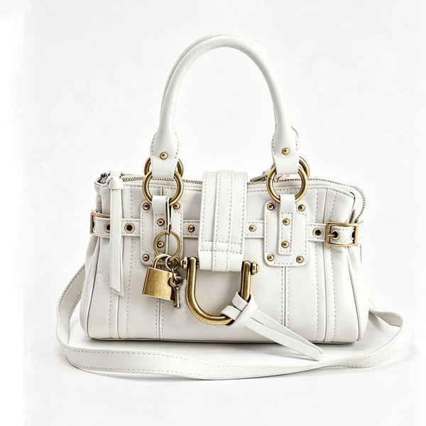 Retro PU Crossbody Bag, angled product view