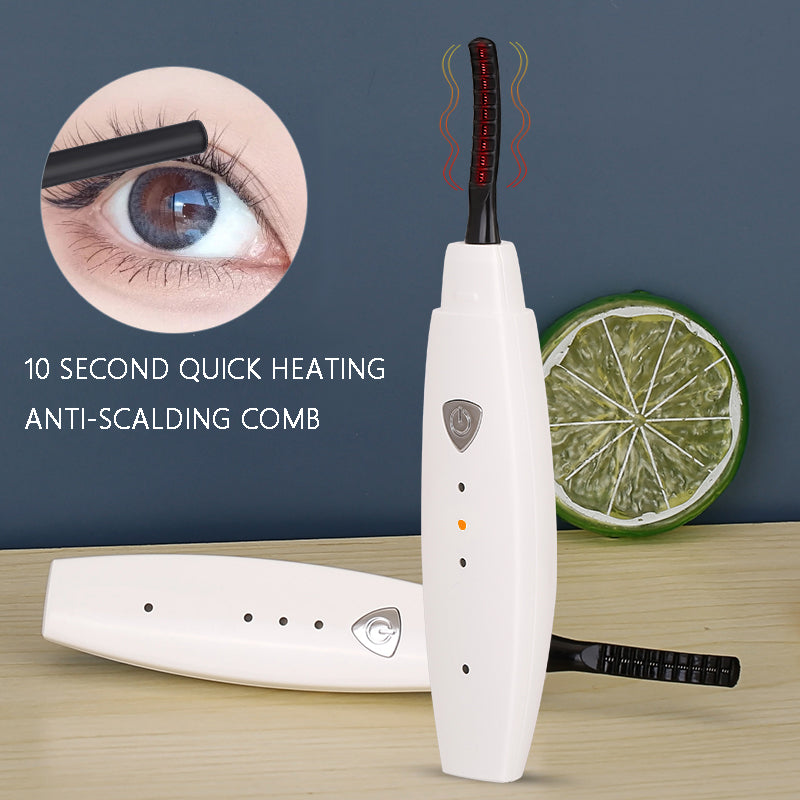 Heated eyelash curler in pink - view 4