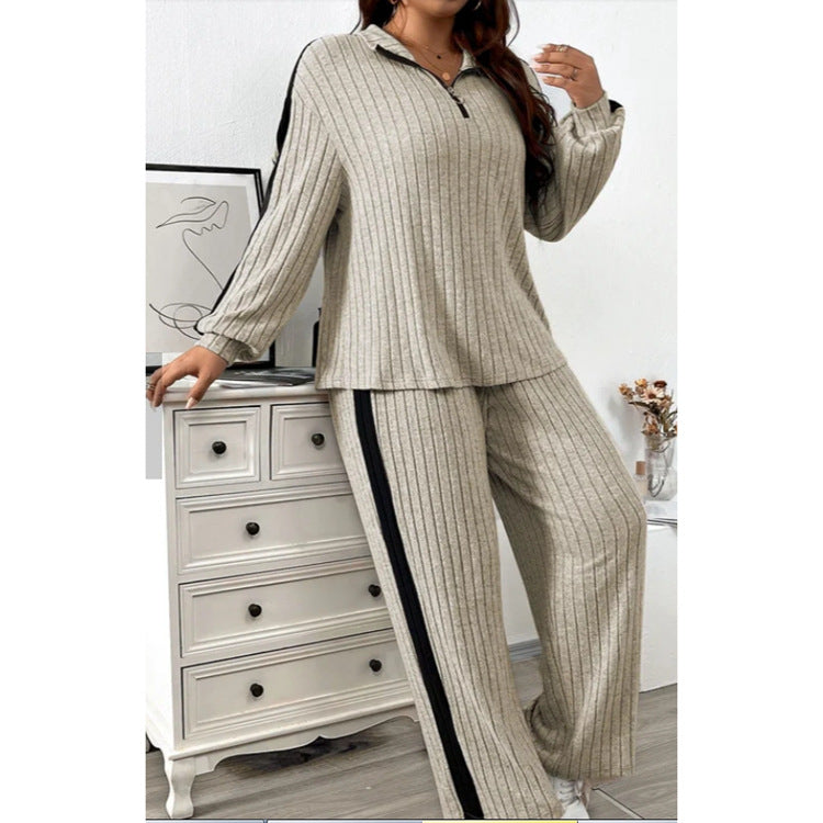 Women’s Batwing Sweater Pants Set, alternate product view