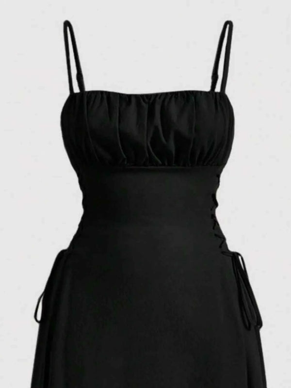 Trendy Crisscross Cami Dress-Casual Dresses-Splashis-Splashis