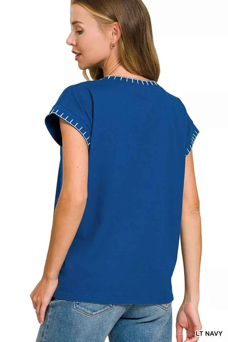 Oversized cotton tee — additional view 3