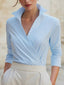 Product detail photo of Pleated Three Quarter Sleeve Shirt, Women’s Shirt, everyday style