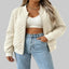 Stand collar jacket – apricot for women