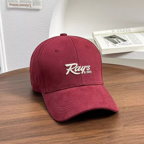 Embroidered baseball cap in blush pink — additional view 6