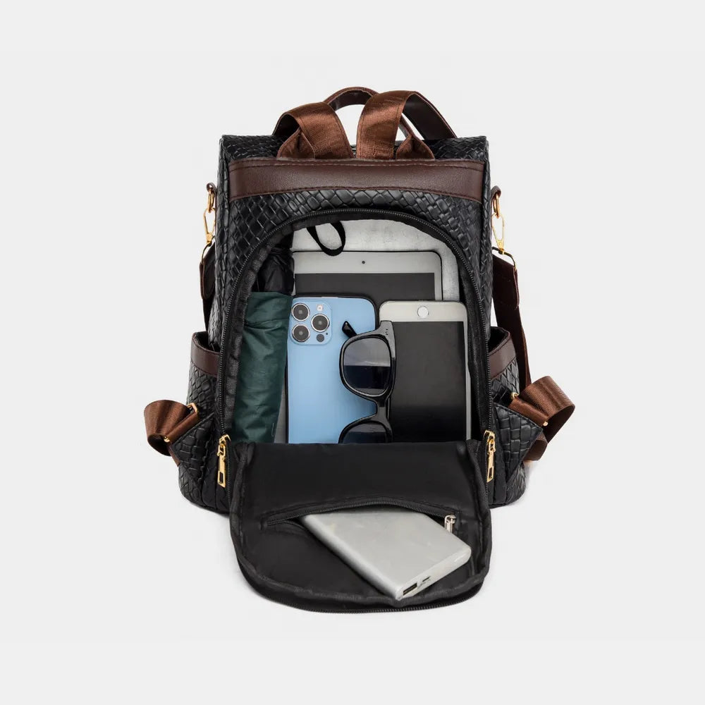 Large PU Leather Backpack — product image 3