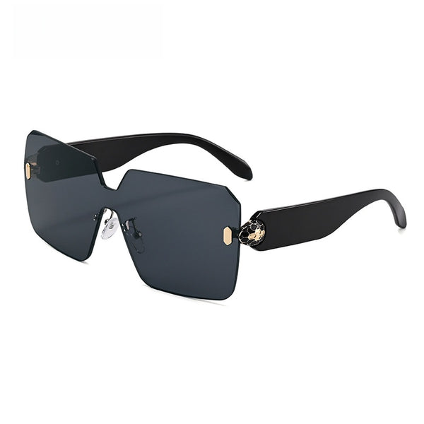 Sunglasses shown worn on face