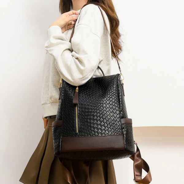 Large PU Leather Backpack — product image 8