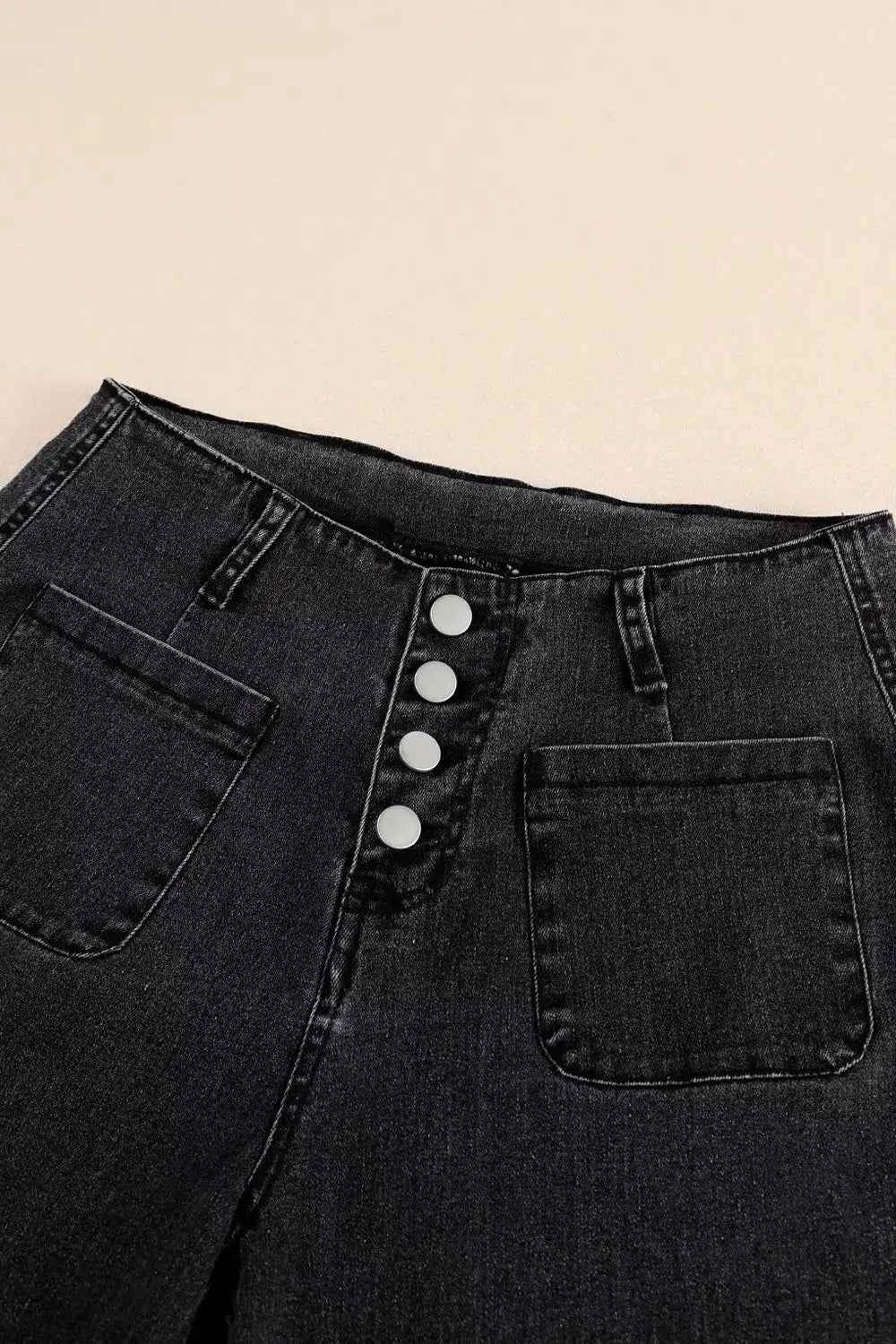 Wide-leg high-waisted jeans — additional view 11